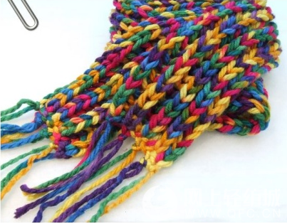 棒针围巾的编织方法