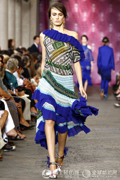 全球纺织网 2012春夏米兰时装周 missoni 女装
