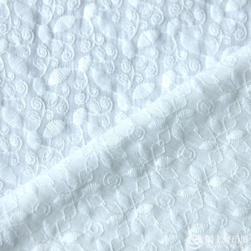 绣花棉布布料 绣花棉布布料纯棉