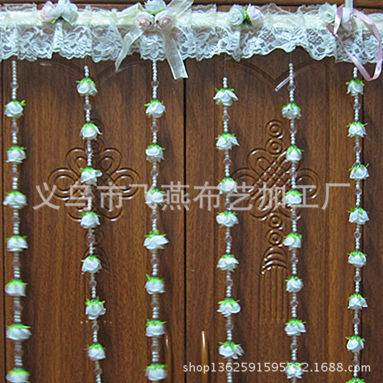 韩式水晶隔断帘 客厅装饰成品门帘 挂帘  这些门帘全部都是手工制作的
