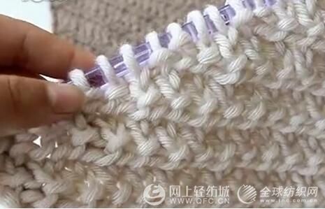 斜纹针围巾的织法
