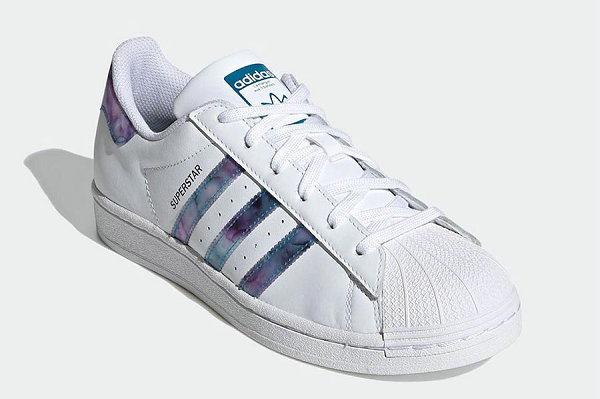 1号站注册Adidas Superstar 贝壳头绿紫镭射鞋款上架