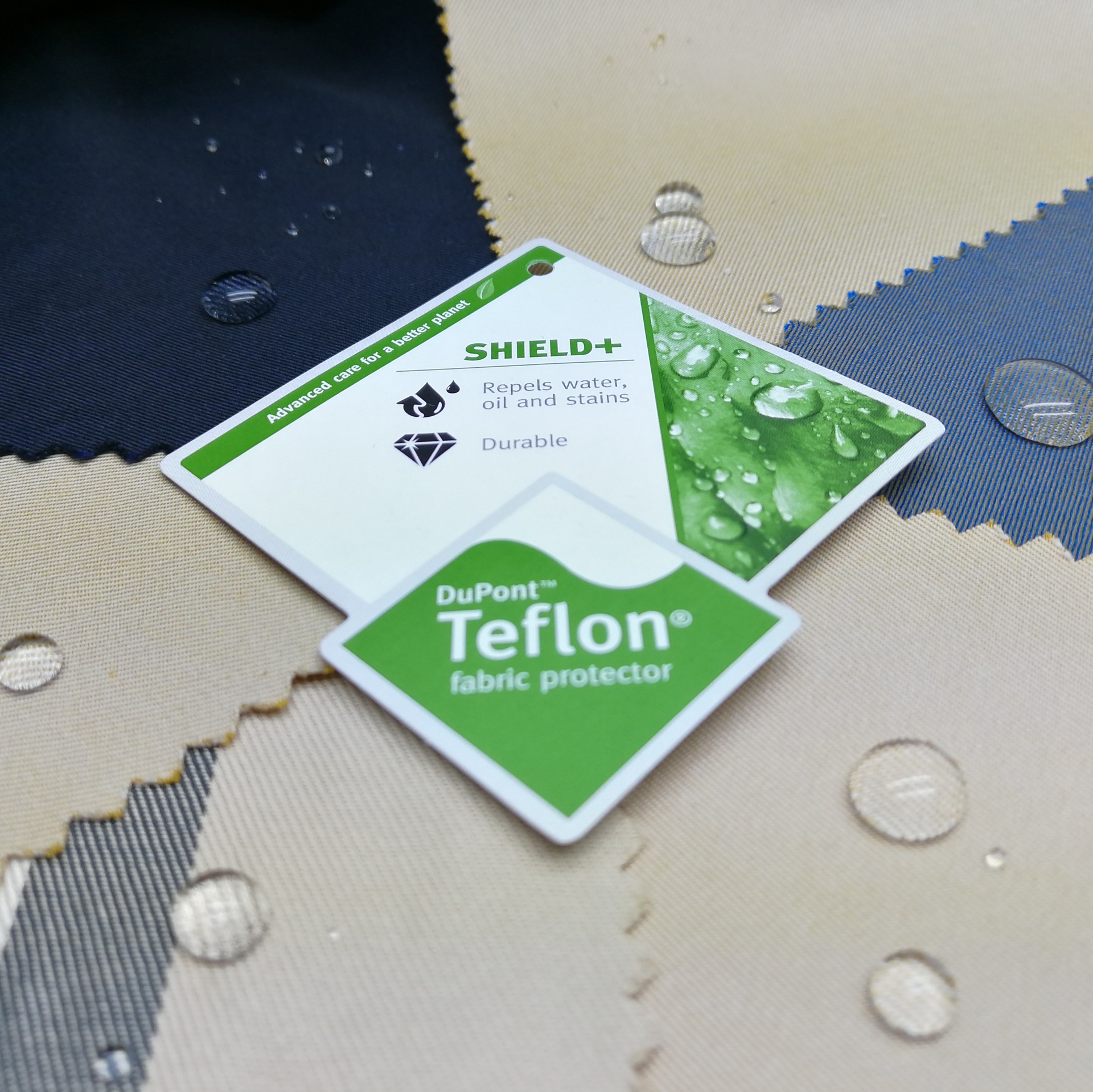 现货供应英伦高端奢华风衣面料杜邦特氟龙(teflon)三防免烫