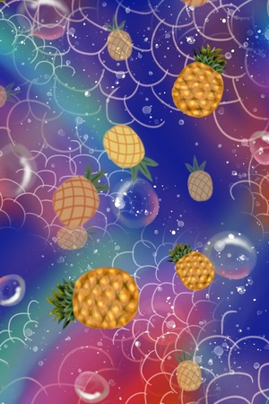 梦幻水果 趣味水果印花 俏皮水果印花 #1164921