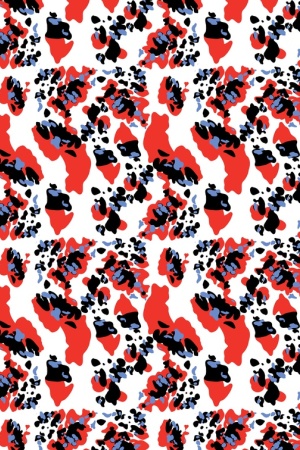 atlein 国际大牌 手绘插画 红蓝黑乱点 #1197919