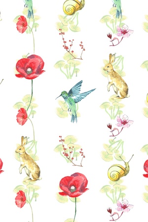 花鸟 四方连续 动物 #862535