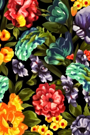 油画花型 潮牌 小碎花 #1233672