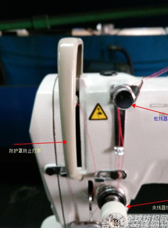 电动缝纫机怎样穿线图片