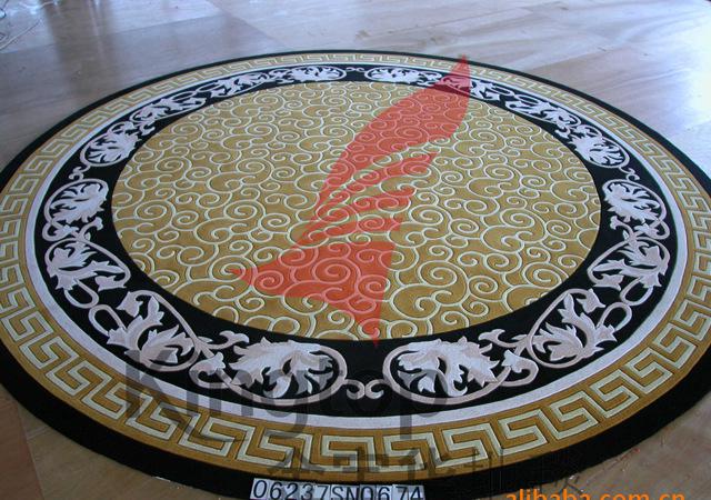 北京金宝华地毯厂 供应纯毛手工枪刺胶背地毯 欧式高档地毯