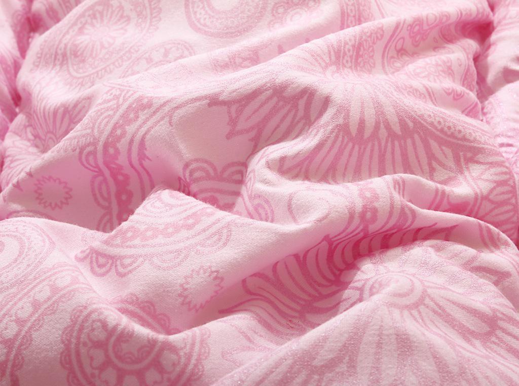 韩版花边被子200珠光棉压花面料羽丝绒绗缝加厚保暖冬季被芯床品