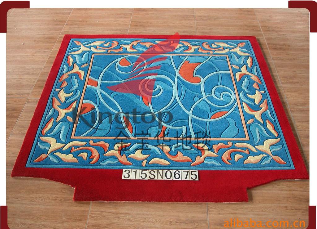 北京金宝华地毯厂定做纯毛手工枪刺酒店电梯地毯