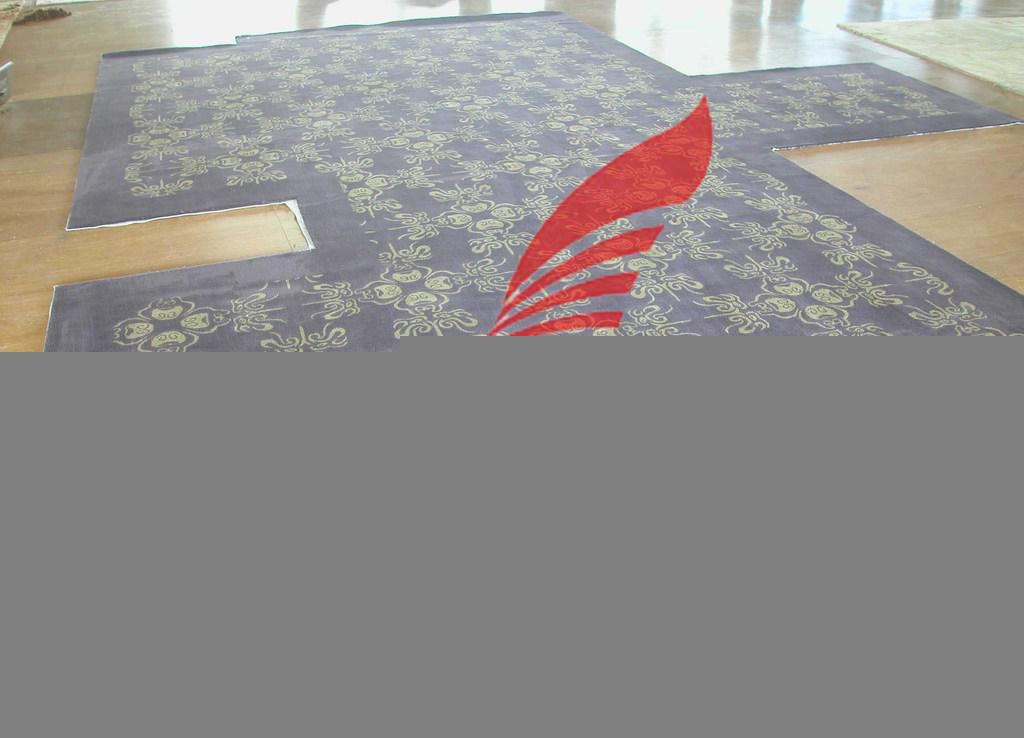 北京金宝华地毯厂供应纯羊毛手工枪刺胶背工程地毯