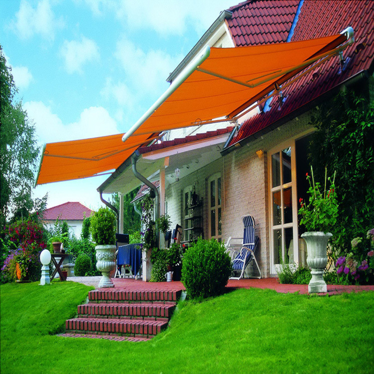 弘凯窗饰户外阳台雨棚遮阳棚伸缩式折叠遮阳蓬雨篷